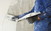 Man plastering