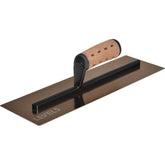Level 5 Finishing Trowel Gold SS Leather Handle