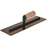 Level 5 Finishing Trowel Gold SS Leather Handle