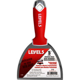 Level 5 SS Putty Knife Soft Grip Handle