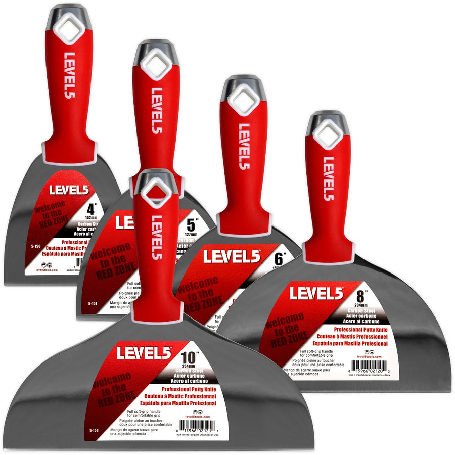 Level 5 CS Putty Knife Soft Grip Handle