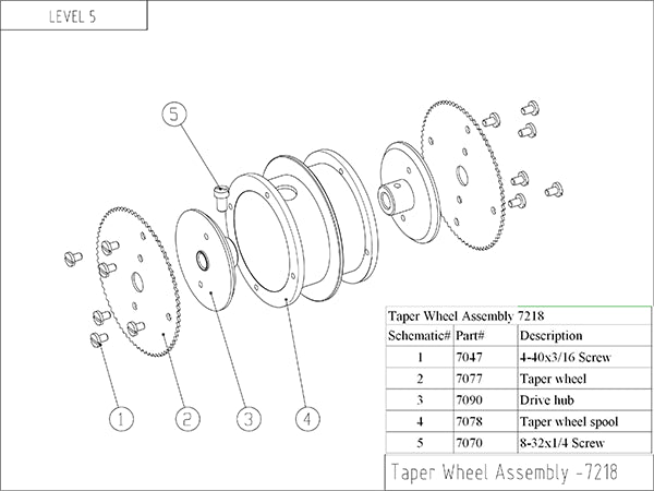 Taper Wheel Assembly