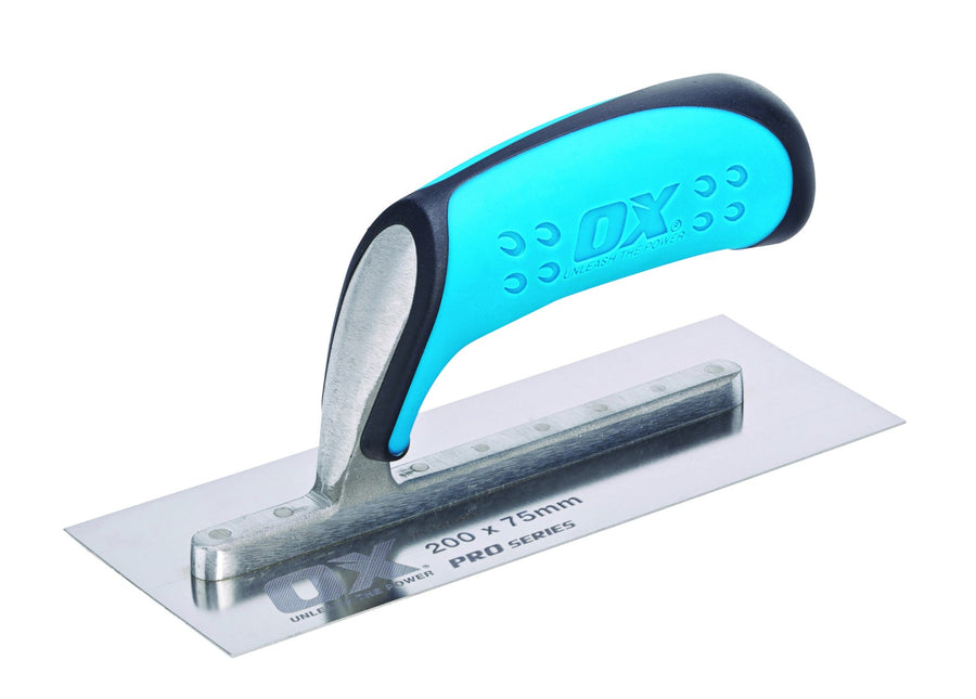 OX Pro Small Stainless Steel Trowel 200 x 75 mm
