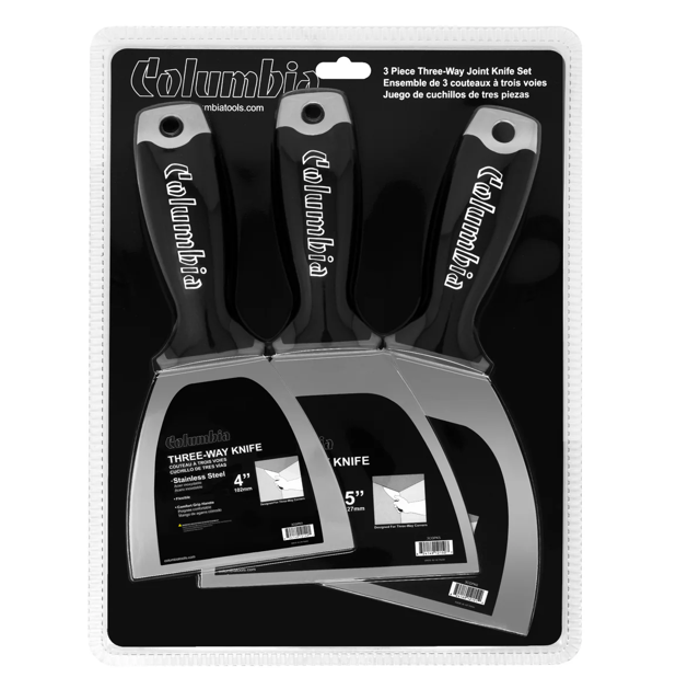 Columbia 3pc Soft Grip Putty Knife Set