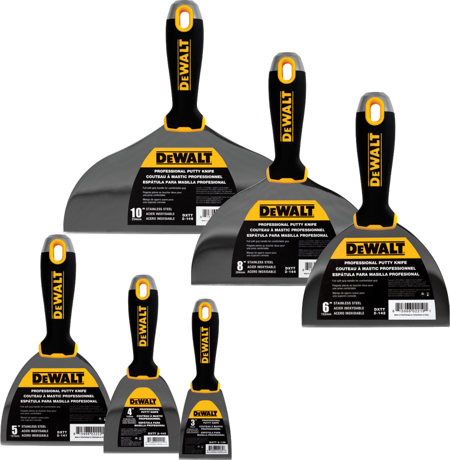 DeWalt SS Putty Knife Soft Grip Handle